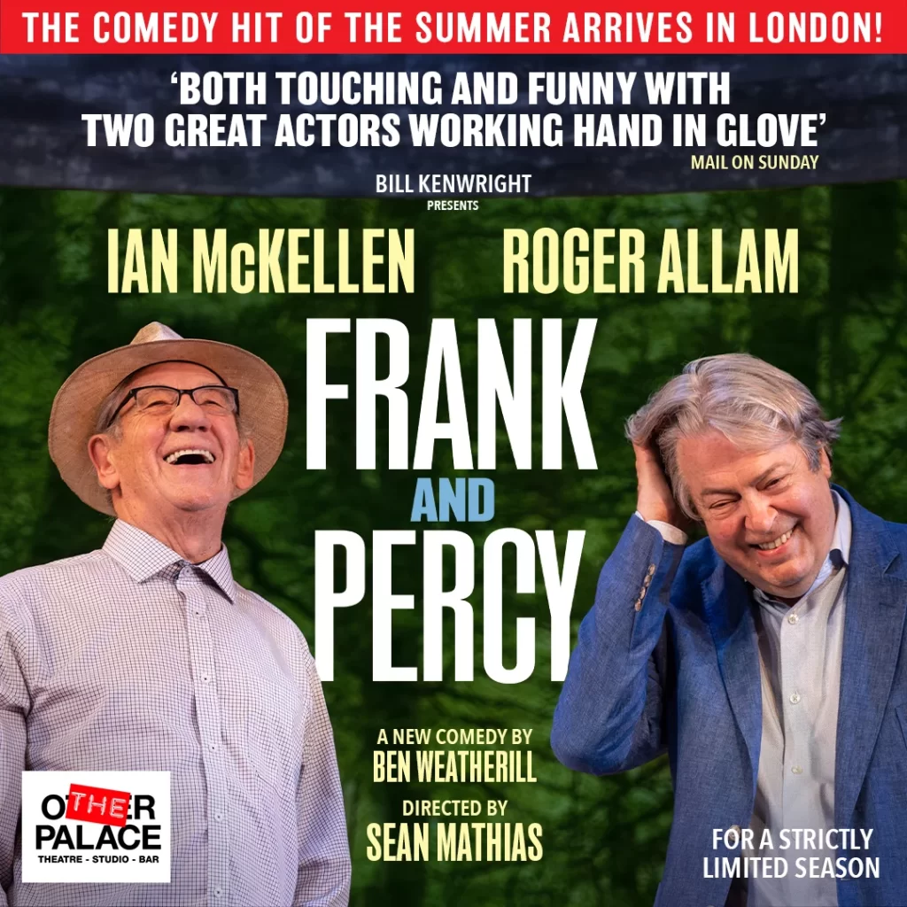 'Frank And Percy' To Star Sir Ian McKellen & Roger Allam At The Other Palace.