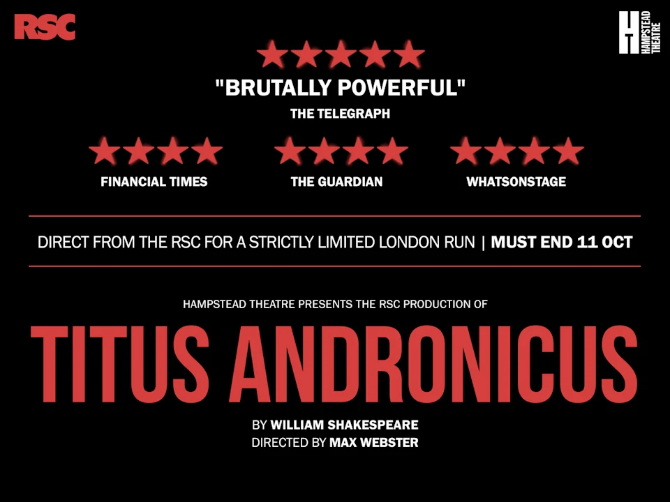 Book Titus Andronicus Tickets in London